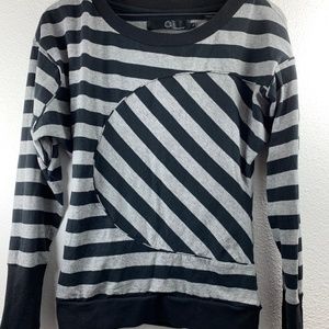 LONG SLEEVE STRIPED TOP NWOT
